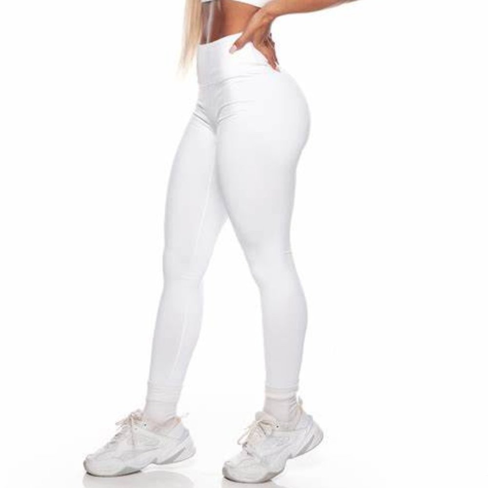 White Saski High Waisted Leggings